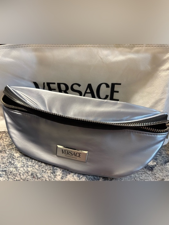 Versace Handbags - Versace Metallic Silver Fannie pack